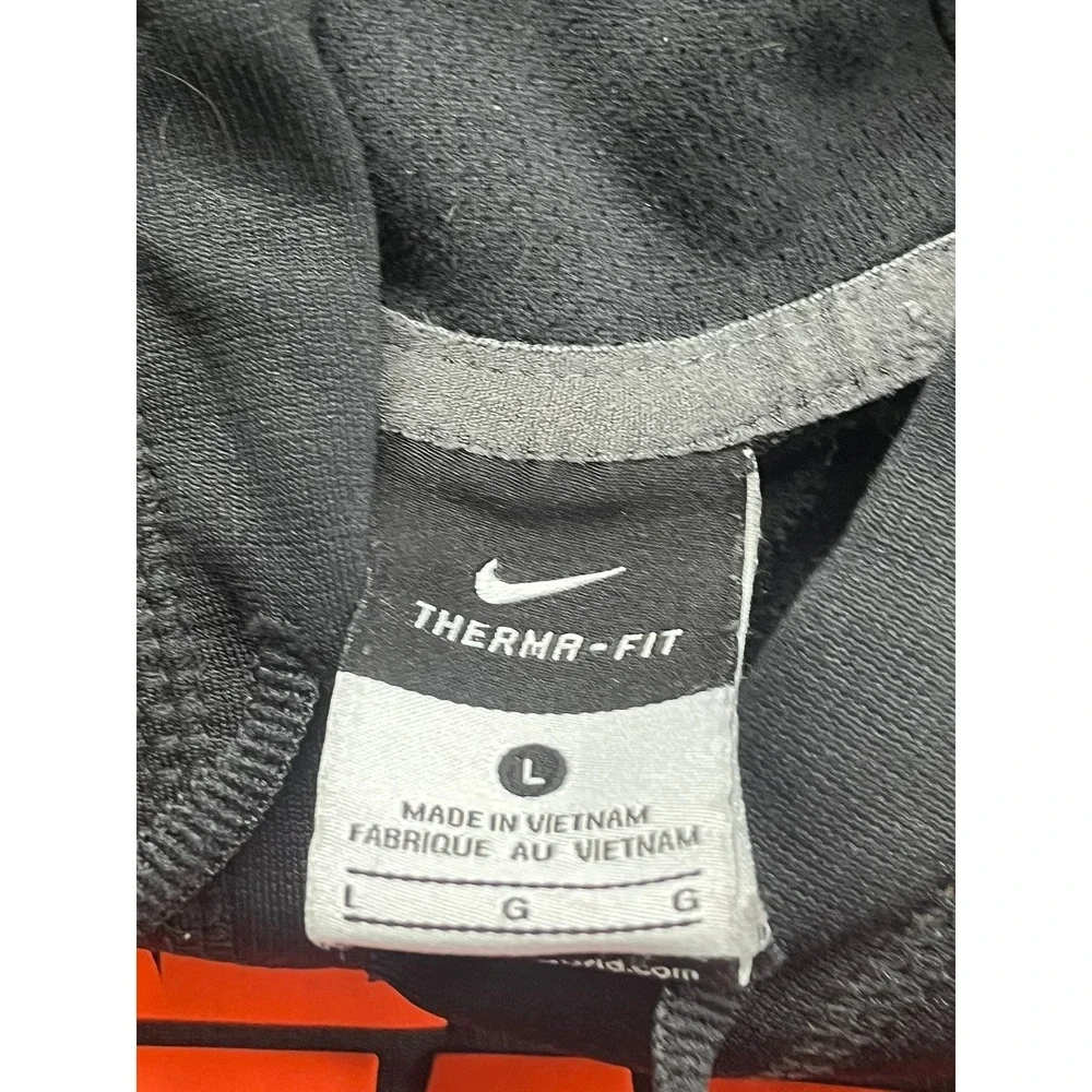 Nike Oregon State Beavers Therma-FIT Hoodie Mens‎ Large Black Orange Pullover